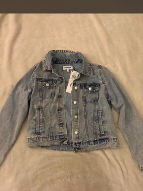Source Unknown Light Wash Denim Jacket - Blue